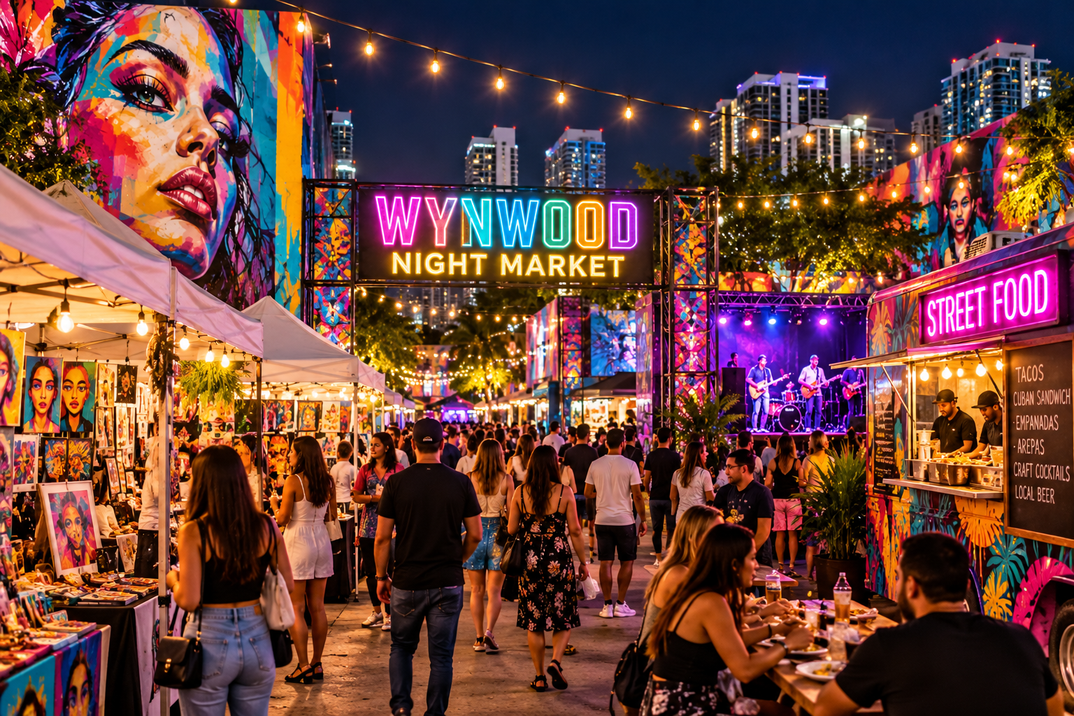 Wynwood Night Market Revelry